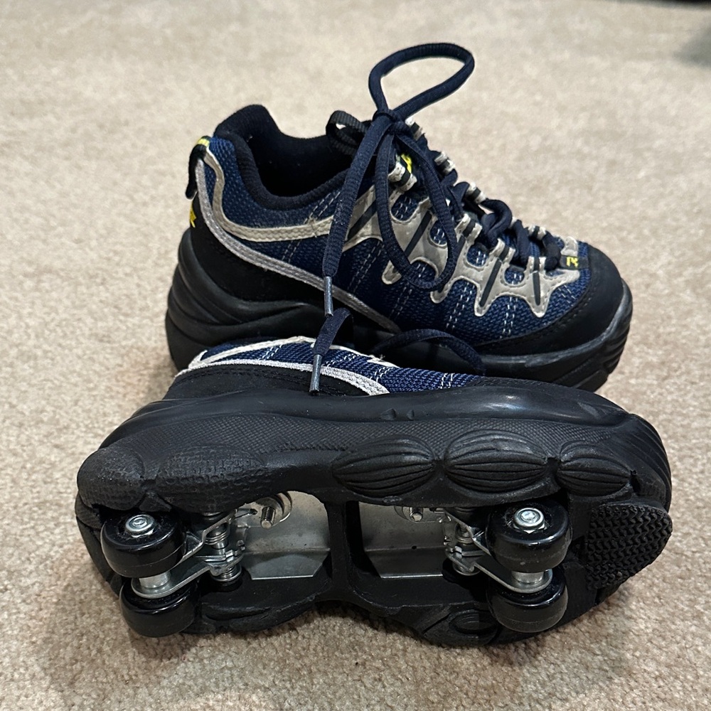 Kids' Navy and Black Roller Sneakers similar to Heely’s